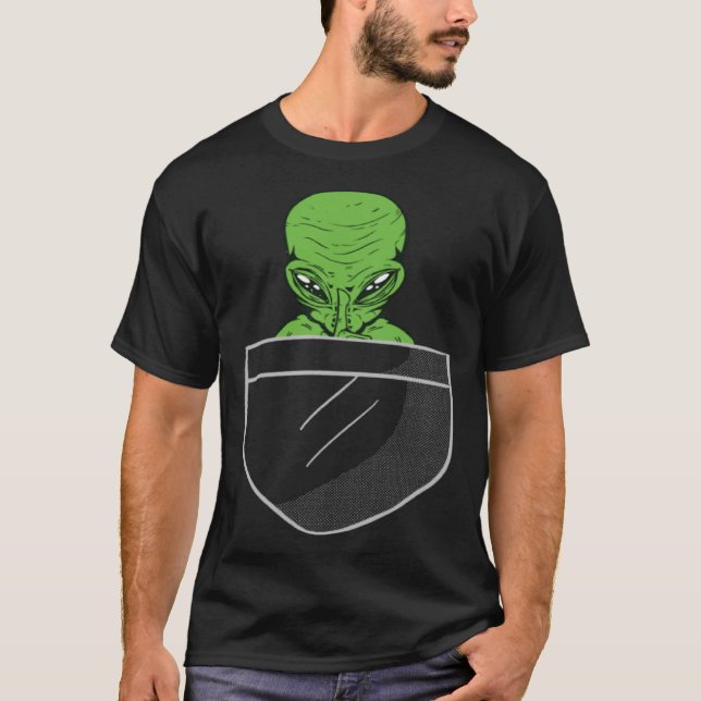 Camiseta Extranjero En El Espacio De Pocket Ufo Extraterres (Anverso)