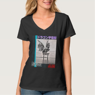 Camiseta Extranjero japonés visita Cyberpunk Vaporwave Stre