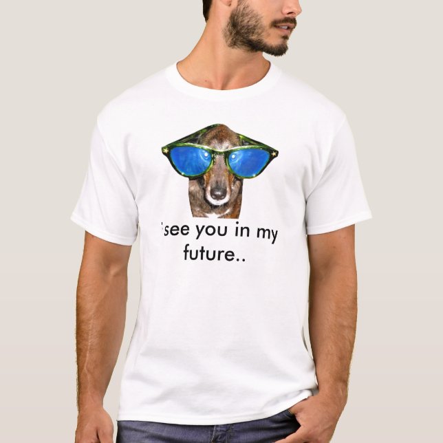 Camiseta extranjero, le veo en mi futuro. (Anverso)