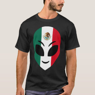 Camiseta Extranjero mexicano con bandera de México