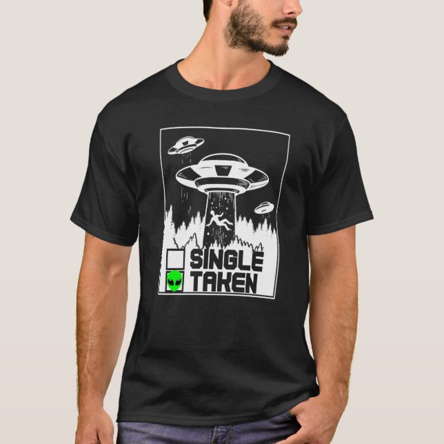 Camiseta Extranjero Para La Nave Espacial Adulta Ufo Zona V (Anverso)