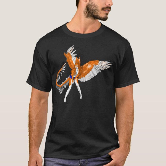 Camiseta extranjero peludo del chica de Anthro del conejito (Anverso)