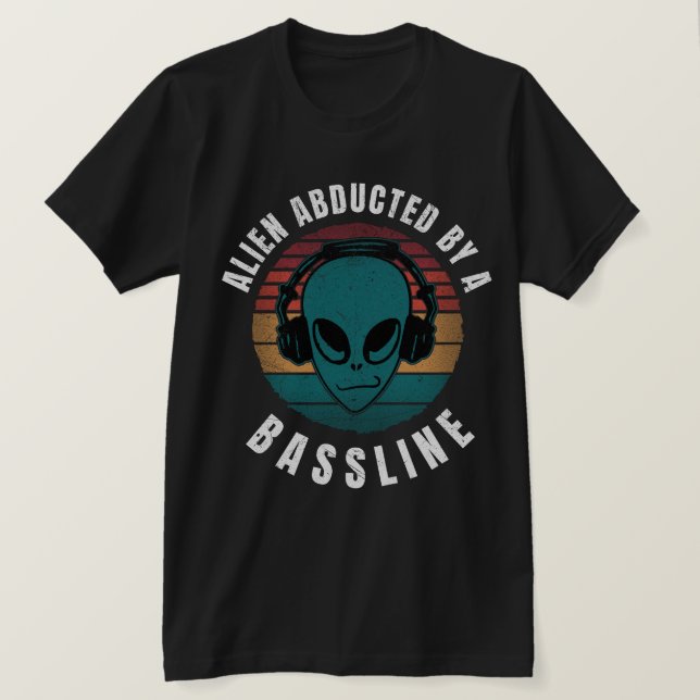 Camiseta Extranjero secuestrado por una línea de base (Anverso del diseño)