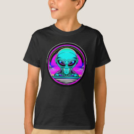 Camiseta Extranjero terrestre volando un OVNI