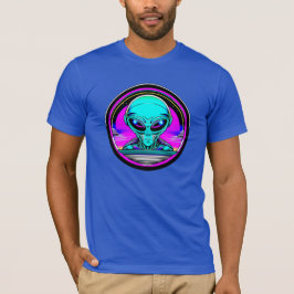 Camiseta Extranjero terrestre volando un OVNI