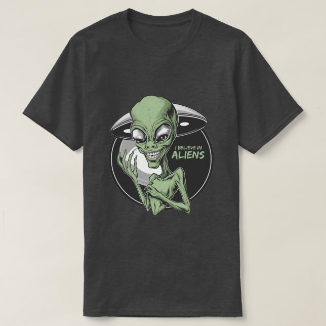 Camiseta Extranjeros - Creo en los extranjeros (Diseño del anverso)