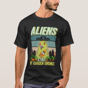 Camiseta Extranjeros de jardinería robaron mi planta de OVN