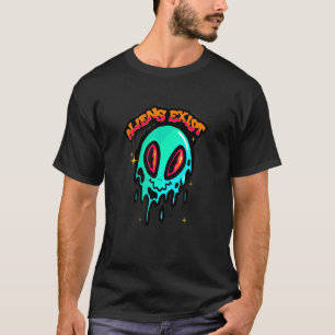 Camiseta Extranjeros existen derritiendo el antiguo OVNI es