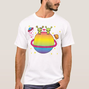 Camiseta Extranjeros lindos de Kawaii