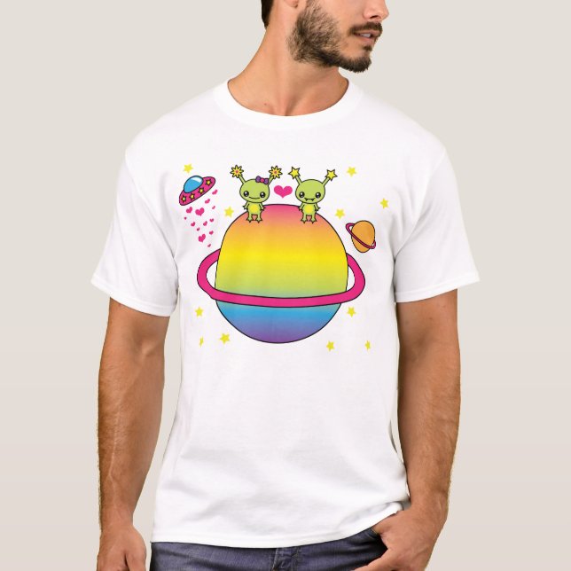 Camiseta Extranjeros lindos de Kawaii (Anverso)