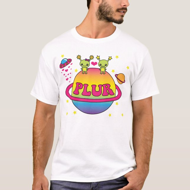Camiseta Extranjeros lindos Plur de Kawaii (Anverso)