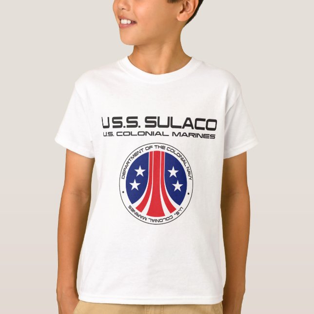 Camiseta Extranjeros Sulaco Estados Unidos Marines Colonial (Anverso)