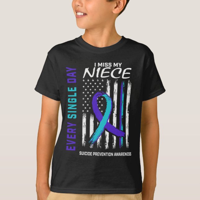Camiseta Extraño A Mi Niña La Prevención De Concienciación  (Anverso)