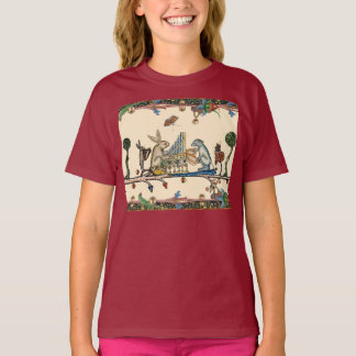 Camiseta EXTRAÑO BESTIARIO MEDIEVAL QUE HACE MÚSICA, conejo