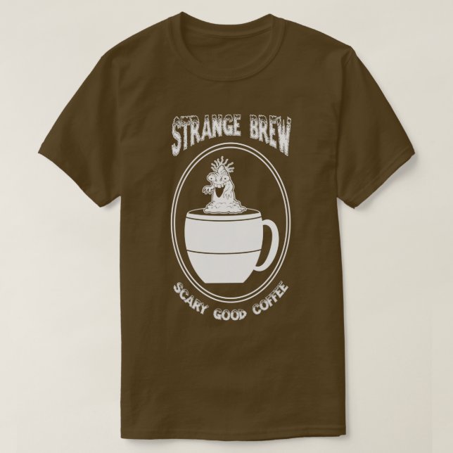 Camiseta Extraño Brew Scary Good Coffee (Diseño del anverso)