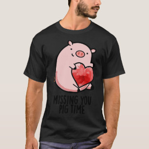 Camiseta Extraño Cerdo Time Gracioso Animal Pun 1
