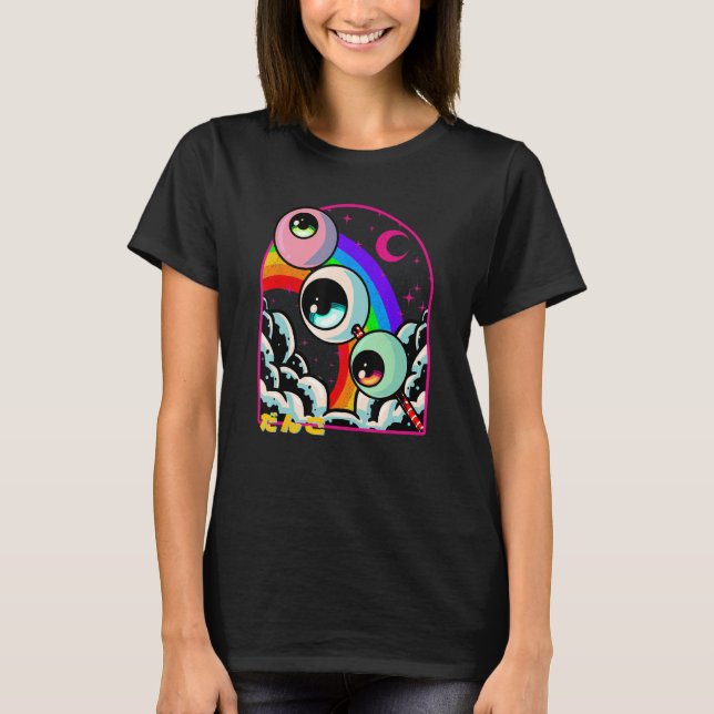 Camiseta Extraño Dango Eyeball Comida Japonesa Otaku Weeb L (Anverso)