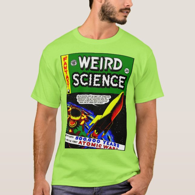 Camiseta EXTRAÑO decenio de 1950: ciencia~camiseta fantasía (Anverso)