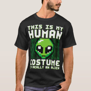 Camiseta Extraño Divertido Este Es Mi Disfraz De Humano SOY
