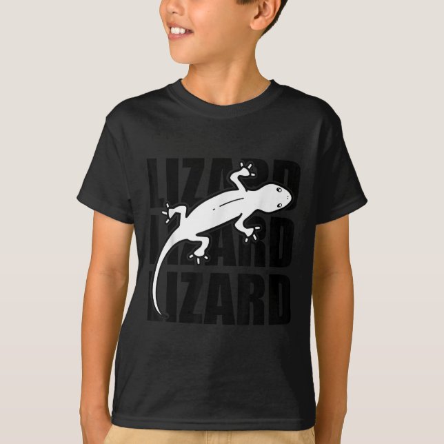 Camiseta Extraño divertido Lizard Lizard Lizard Meme Animal (Anverso)