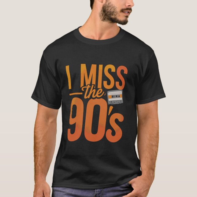 Camiseta Extraño la nostalgia de los 90 Vibra retro (Anverso)