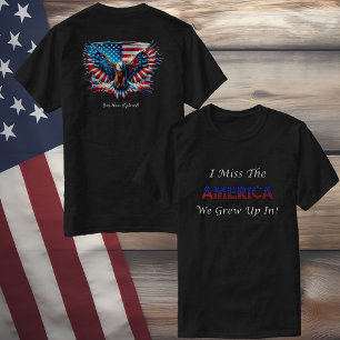 Camiseta Extraño Los Estados Unidos En Los Que Crecí