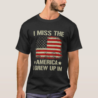 Camiseta Extraño Los Estados Unidos Que Crecí Con Bandera E