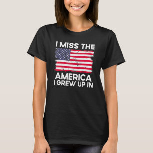 Camiseta Extraño Los Estados Unidos Que Crecí Con Bandera E