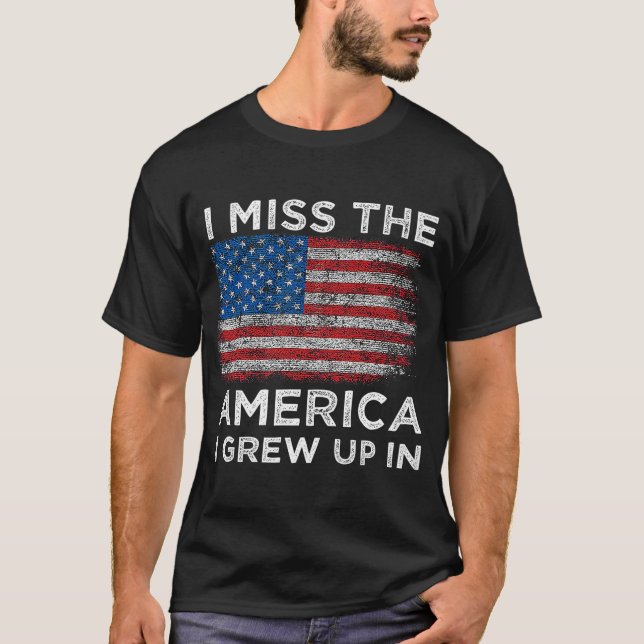 Camiseta Extraño los Estados Unidos que crecí en contra del (Anverso)