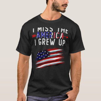 Camiseta Extraño Los Estados Unidos Que Crecí En La Angusti