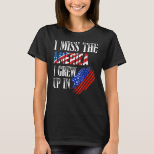 Camiseta Extraño Los Estados Unidos Que Crecí En La Angusti