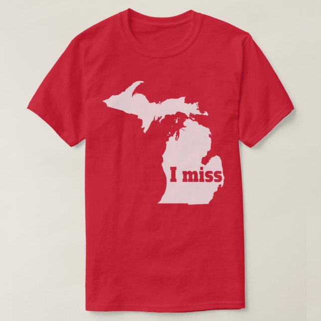 Camiseta Extraño Michigan Mi Estado Hogar (Diseño del anverso)