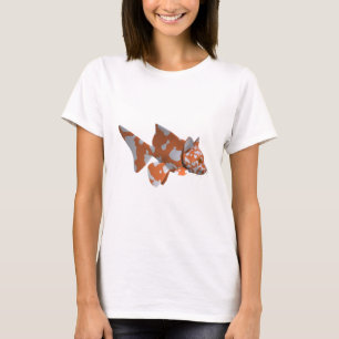 Camiseta Extraño pez gordo blanco-Naranja