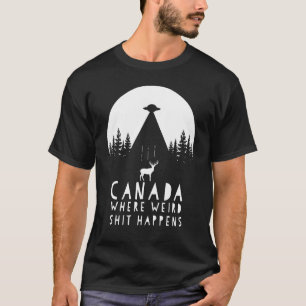 Camiseta Extraño Secuestro De Anguila De Canadá Por Volador
