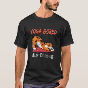 Camiseta Extraño tigre aburrido de yoga persiguiendo humor 