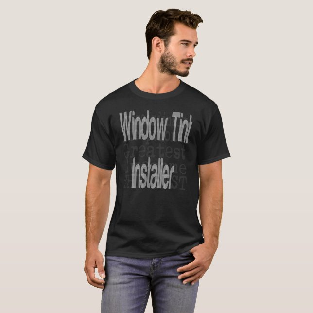 Camiseta Extraordinaria del instalador de tonos de ventana (Anverso completo)