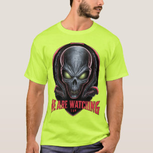 Camiseta Extraterrestre con ojos verdes brillantes Nos esta