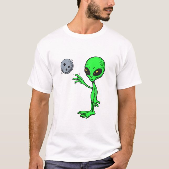 Camiseta extraterrestre de bolos (Anverso)