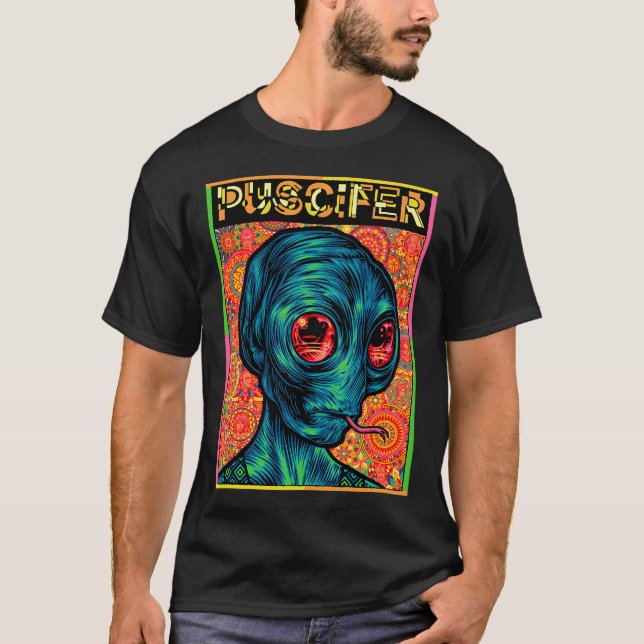 Camiseta extraterrestre espacial verde eterno (Anverso)