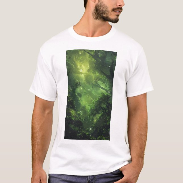 Camiseta Extraterrestre Forestscape - Avión Alien (Anverso)