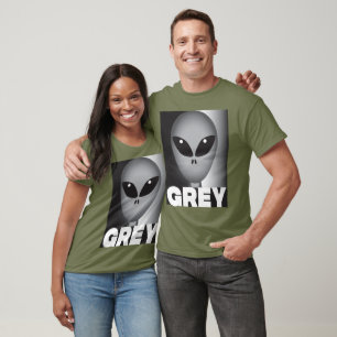 Camiseta Extraterrestre Gris