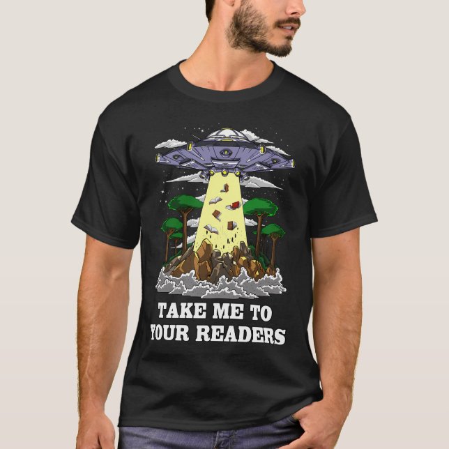Camiseta Extraterrestre Llévame A Tus Lectores (Anverso)