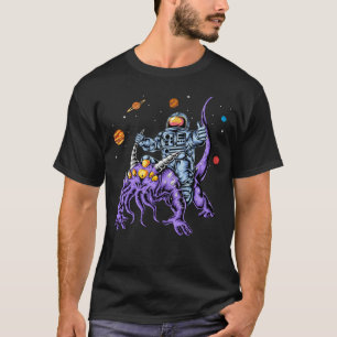 Camiseta Extraterrestre que monta astronautas