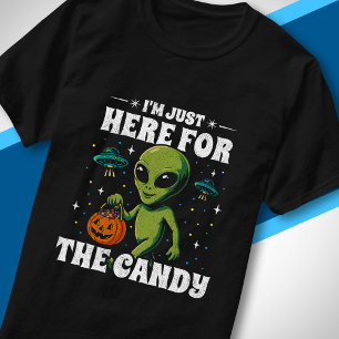 Camiseta Extraterrestre Solo Estoy Aquí Por Los Dulces Lind