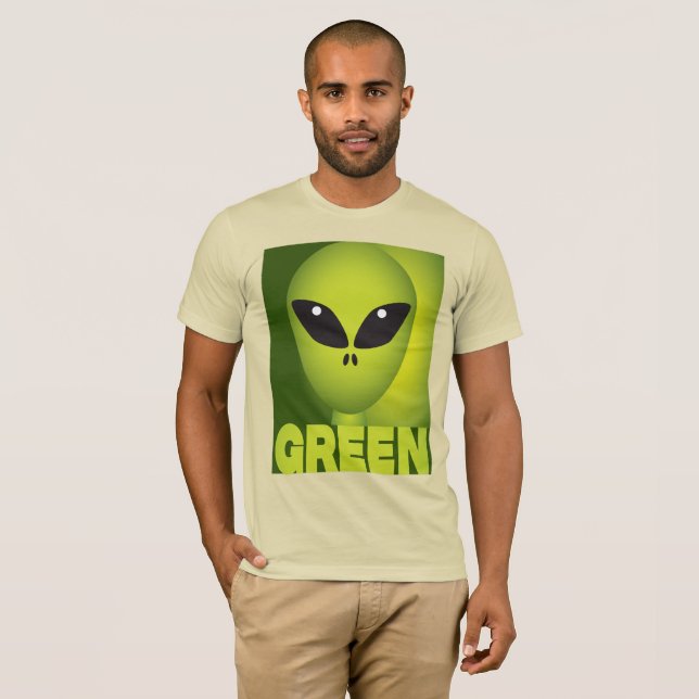 Camiseta Extraterrestre Verde (Anverso completo)