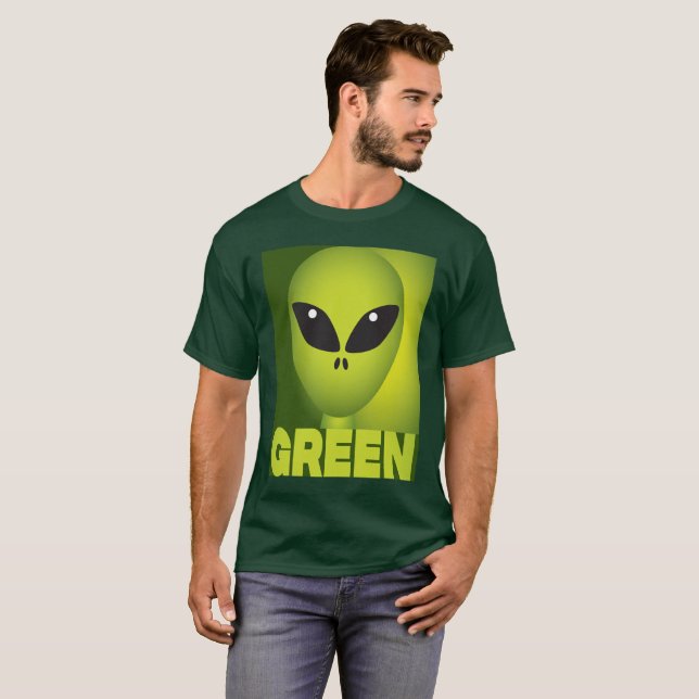 Camiseta Extraterrestre Verde (Anverso completo)