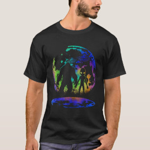 Camiseta Extraterrestre y Bigfoot Luna Sasquatch Creer OVNI