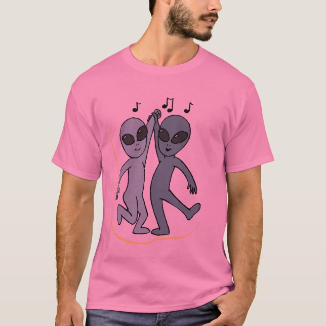 Camiseta extraterrestres grises 2 (Anverso)