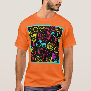 Camiseta Extravagancia de Frutas de Neón
