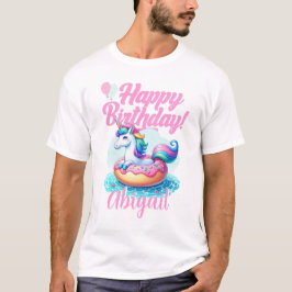 Camiseta Extravagante donut unicornio cubren Fiesta de pisc